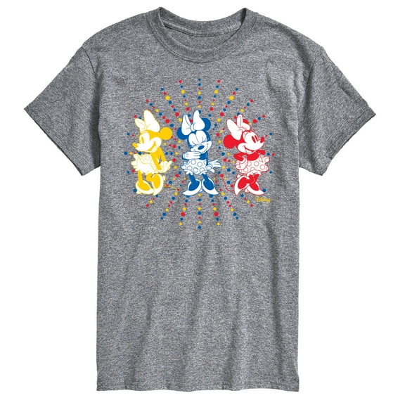 Disney - Mickey & Friends - Minnie Mouse - Sunburst of Colors - Men's Short Sleeve Graphic T-Shirt