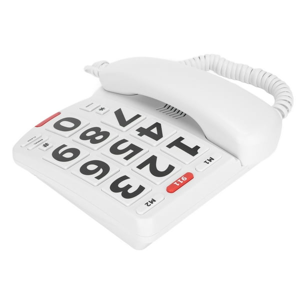 Corded Big Button Landline Phone For Seniors Home,Wired Telephone For