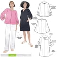 thumbnail image 1 of Patrón de costura Style Arc: vestido y top tejido Zalia (tallas 10-22), 1 of 5