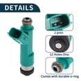 thumbnail image 3 of Inyector de combustible para Suzuki Kizashi 2.4 2010-2013 Coincidencia de flujo No.1571078K00 Boquilla de combustible Verde 1 Pc, 3 of 7