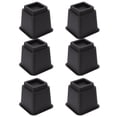 thumbnail image 4 of Chair Riser,6pcs Bed Risers 5in Furniture Risers Bed Raisers Blocks Smart Functionality, 4 of 12