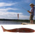 thumbnail image 4 of 5 uds HENG JIA 10,5 cm/9,7g tamaño Mini forma de pez señuelo suave cebo aparejos de pesca herramientas marrón, 4 of 8