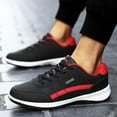 thumbnail image 2 of Mens Shoes,Men Heel Running Shoes Soft Sole Round Toe Breathable Western Fashion Athletic Footwear for Everyday Wear,Shoes for Men,Black,11, 2 of 9