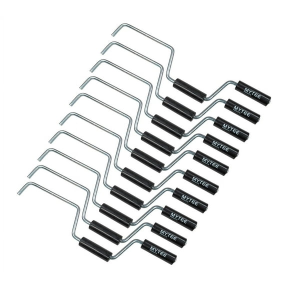 10 Pack Strap Winder for Flatbed Trailer Winches - Black Quick Hand Strap Roller for Truckers - Winch Strap Winder for Winding - Flatbed Accessories