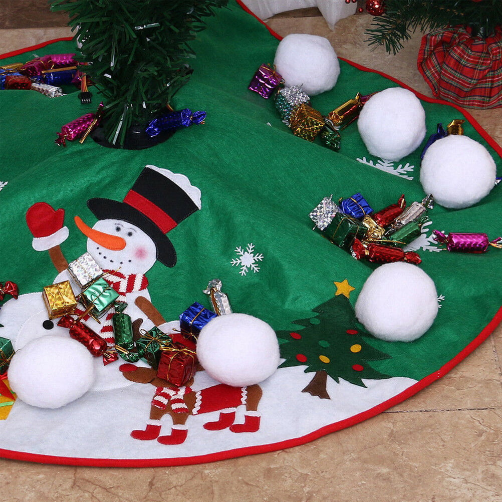 10/50Pcs Kids Fight Games Fake Snowball Christmas Tree Ornaments Winter Décor 
