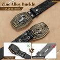 thumbnail image 5 of WHIPPY Men's Western Cowboy Belts for Women Cowgirl Belt Western Leather Belts for Jeans, 5 of 6