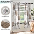 thumbnail image 3 of Yayeee Window Curtains Light Filtering 63"x52" Grommet Panel Pair Home Living Room Decor, Light Gray Bears, 3 of 7