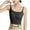 Black, variant on Uaswgudfs Women's Bikini Swimsuit with Boat Neck Adjustable Spaghetti Straps - Padded Athletic Bathing Suit & Navel-Exposed Short Tank Top