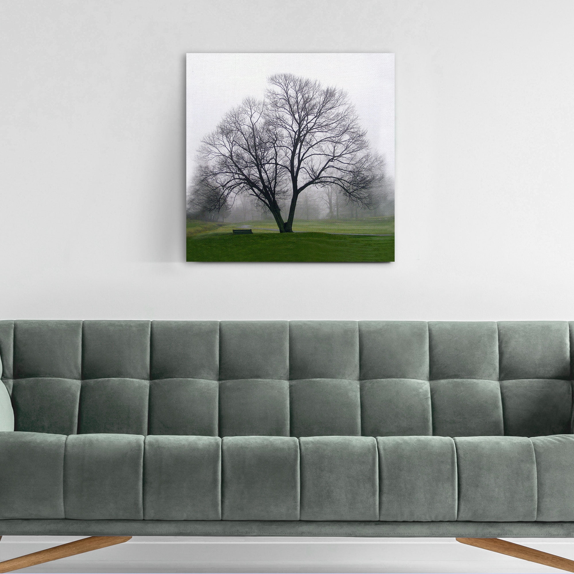Masterpiece Art Gallery Tree Solo By Mary Campanga Canvas Art Print 24" x 24"