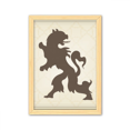 thumbnail image 1 of Europ animales emblema nacional Eagle Cuadro de madera decorativa marco de casa A4, 1 of 3