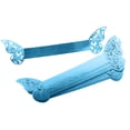 thumbnail image 4 of 20 servilleteros con forma de mariposa para catering, fiestas, recepciones y eventos. Azul reflectante, 4 of 9