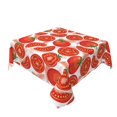 thumbnail image 2 of Wukai Tomatoes Waterproof Tablecloth for Kitchen Dining, Fits Square Tables for 2-4 Seats -54"x54", 2 of 7