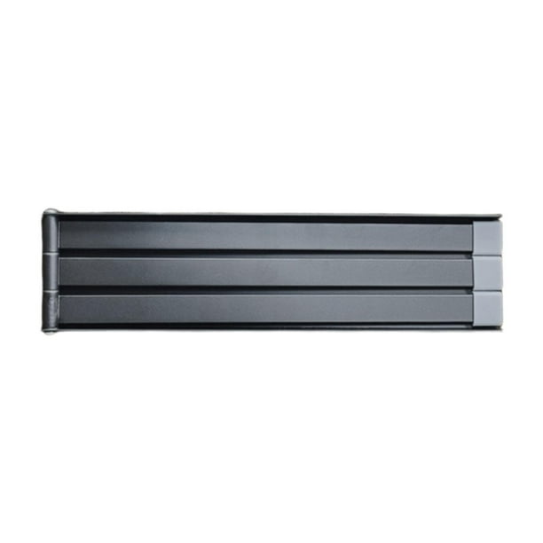 Toallero giratorio de 180 grados, soporte para toallas de pared, portátil, sencillo, que se abre hacia afuera. Gris