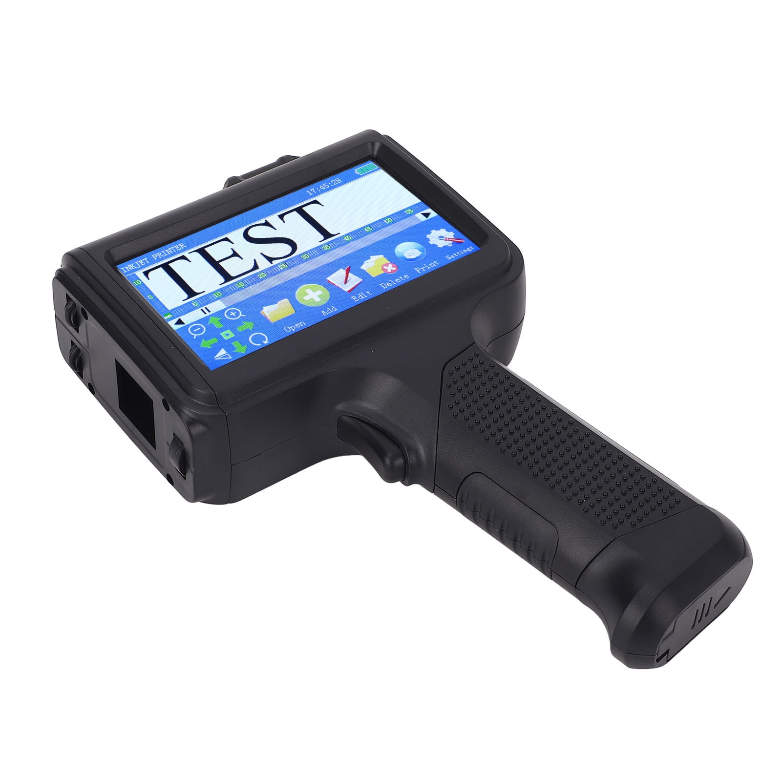 Handheld Inkjet Printer,  Simple UI Interface 12.7mm Handheld Coding Machine 4.3 Inch LED Touchscreen  for Wood Acrylic Fabric