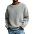 thumbnail image 4 of Sweaters for Womenknit Textured Hoodie Loose Fit Drawstring Hoodie Oversized Sweaters V Neck Cozy Knitted Drawstring Hooded Plus Size Ribbed Knit Hoodie Sweaters Pullover Sweater S-Xl, 4 of 9