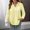 Yellow, variant on Satingcolo Gauze Shirts for Women Button Down Dress Blouses Summer Cozy Long Sleeve Textured Collared Fall Work Cruise Outfits Yellow S