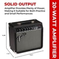 thumbnail image 6 of Fender Frontman 20G Guitar Combo Amplifier - Black Bundle with Cable and Austin Bazaar Exclusive 12-Pack Picks, 6 of 8