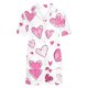 thumbnail image 5 of Set de Pijama Suave para las Mujeres Impreso Cuello de Pie Manga Corta con Bolsillo Y Pantalones Cortos, Pijama Tops para las Mujeres, 5 of 9