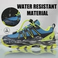 thumbnail image 3 of Calceus Big Boys' Waterproof Trail Shoes, Blue, Little Kid 13.5, 3 of 7