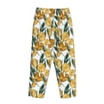thumbnail image 3 of Lsque Yellow Tulips Print Women's Pajama Pants, Lounge Pant - Comfortable Home Wear,Elastic Waistband, Stylish Design-XX-Large, 3 of 9