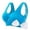 Sky Blue, variant on SIYUDAN Women's Plus Size Proof Running Fitness Yoga Vest Thin Padded No Wire Push Up Breathable Sports Bra, Size M