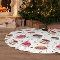 thumbnail image 6 of Yiaed Birthday Cake Print Christmas Tree Skirt , Tree SkirtsTree Mat for Christmas Winter Holiday Indoor Decorations-30", 6 of 7