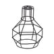 thumbnail image 2 of Lámpara colgante industrial de hierro y alambre de estilo abierto, color negro 1, 2 of 9