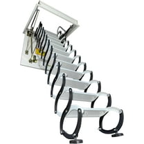 Attic Ladder Rough Opening Size 30 Inch x 30 Inch 12 Steps 9.8 Feet Height