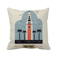 thumbnail image 1 of Hong Kong Clock Tower Throw Pillow Sleeping Sofa Cushion Cover, 1 of 3