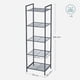 thumbnail image 3 of Estanteía de Almacenamiento de 5 Niveles, Estantería de Baño, Soporte de Planta Extensible con Estante Ajustable, para Baño, Salón, Balcón, Cocina, Negro Clásico, 3 of 9