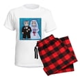 thumbnail image 5 of CafePress - Cat Bride Women's Light Pajamas - Women's Short Sleeve Print T-Shirt and Pants Light Cotton Pajama Set, 5 of 7