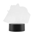 thumbnail image 2 of Lámpara de noche visual con ilusión 3D USB, luz de mesa de escritorio táctil de 7 colores (base negra + control remoto), 2 of 8