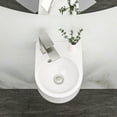 thumbnail image 2 of 13X10.44 Inch White Ceramic Rectangle Wall Mount Bathroom Sink with Single Faucet Hole,White Ceramic Bath Faucets Bathroom Vanities, 2 of 9