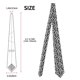 thumbnail image 2 of Fotbe Seamless Pattern Cute Panda Corbata Clásica para Hombre con Estampado – Corbata de Seda Jacquard Tejida, para Negocios, Bodas y Eventos Formales, 2 of 7