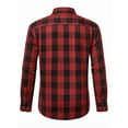 thumbnail image 5 of sogami Mens Flannel Shirts Casual Long Sleeve Button Down Plaid Shirts With Pocket Regular Fit CLoth For Winter, 5 of 7