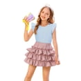thumbnail image 4 of EnJoCho Toddler Girl Tutu Skirt Girls 3-Layers Tutu Skirt Dance Ballet Tulle Skirt Cute Birthday Par𝗍y Dress Up Skirts Summer Puffy Min𝗂 Skirts, 4 of 8