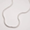thumbnail image 5 of NYC Sterling 5mm Diamond-Cut Ice Link Chain Sterling Silver 925 Italy All Sizes, 5 of 8