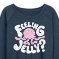 thumbnail image 3 of Instant Message - Feeling Jelly Jellyfish - Women's Lightweight French Terry Long Sleeve Shirt, 3 of 6