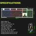 thumbnail image 6 of Elegant Choise Gaming Keyboard and Mouse Combo Wired with Led Light for Xbox 1 PS4 PC Laptop, Black, 6 of 16