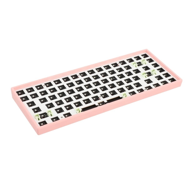 mecánico para jugar KD84 de 84 teclas, DIY, retroiluminación RGB intercambiable , .0/2,4G, 3 modos, 2,4 GHz, para ordenador - Rosa CUTICAT Teclado mecánico