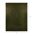 thumbnail image 6 of Mainstays Solid High Low Tufted Grid Dark Green Indoor Area Rug, 9' x 12', 6 of 7