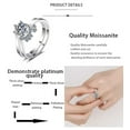 thumbnail image 6 of S925 sterling silver moissanite pair ring 1.0 CT Moissanite Engagement Ring Promise Bridal Ring, 6 of 13