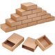 thumbnail image 1 of Paquete de 20 cajas de cartón kraft marrón, tamaño 12 x 12 x 4 cm, ideales para regalos, galletas, bodas, fiestas o como empaque para joyería., 1 of 6