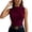 Z277 Wine, variant on Landzoo Women'S Shirts Solid Color Sleeveless Crew Neck T-Shirt Summer Loose Fit Women Tops Size L Beige