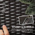 thumbnail image 3 of Outdoor Wicker Chaise Lounge Chair with 5-Level Adjustable Backrest, PE Rattan & Steel Frame, Cushioned Sun Lounger with Wheels for Pool, Patio, Garden, Deep Coffee & Med Grey, 3 of 7