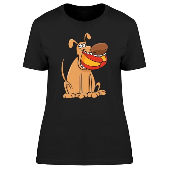 Cute Funny Dog Cartoon Tee Women's -Image by Shutterstock