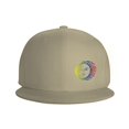 thumbnail image 3 of DouZhe Flat Brim Cap Snapback Hat, Sun Light Face Prints Adjustable Yellow Adult Baseball Cap, 3 of 6