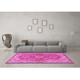 thumbnail image 3 of Ahgly Company Indoor Round Persian Pink Traditional Area Rugs, 7' Round, 3 of 4