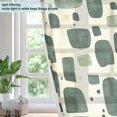 thumbnail image 4 of Yayeee Window Curtains Light Filtering 63"x42" Grommet Panel Pair Home Living Room Decor, Green Geometric, 4 of 7