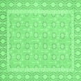 thumbnail image 1 of Ahgly Company Indoor Square Oriental Emerald Green Traditional Area Rugs, 4' Square, 1 of 4